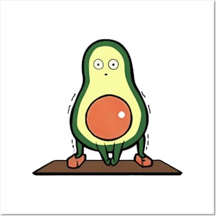 Avocado Yoga Posters and Art